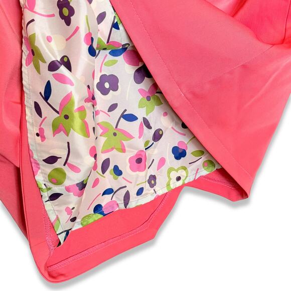 Julia‎ Allert Luxury Couture Sustainable Pink Cap Sleeve High Neck Shift Dress S - Picture 10 of 11